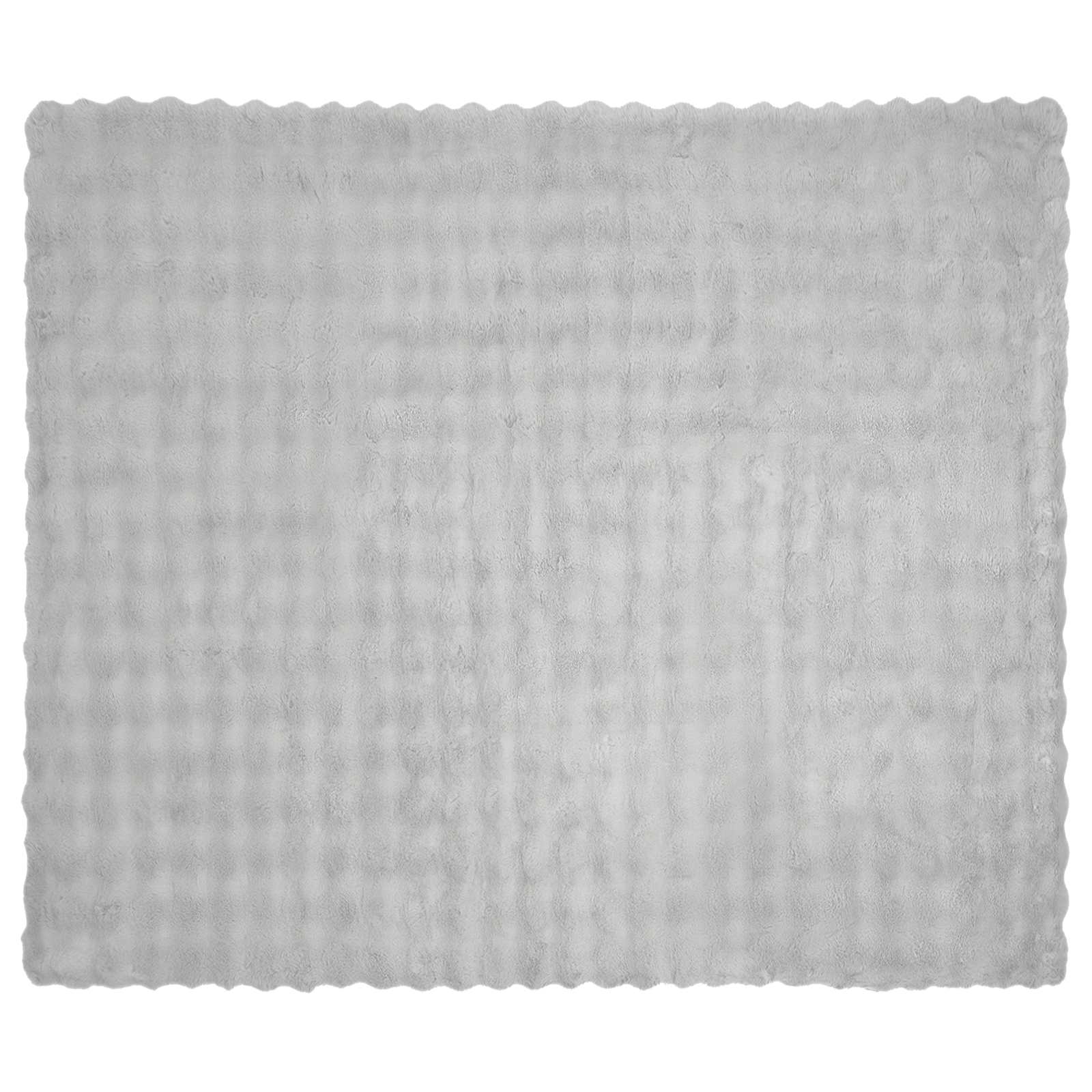 Rutschfeste Decke aus Kunstkaninchenfell Olite Beige Polyester