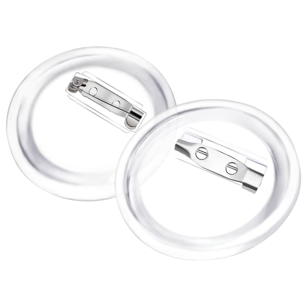 Button-Set mit Anstecknadel 100 Stk. Acryl 44 mm