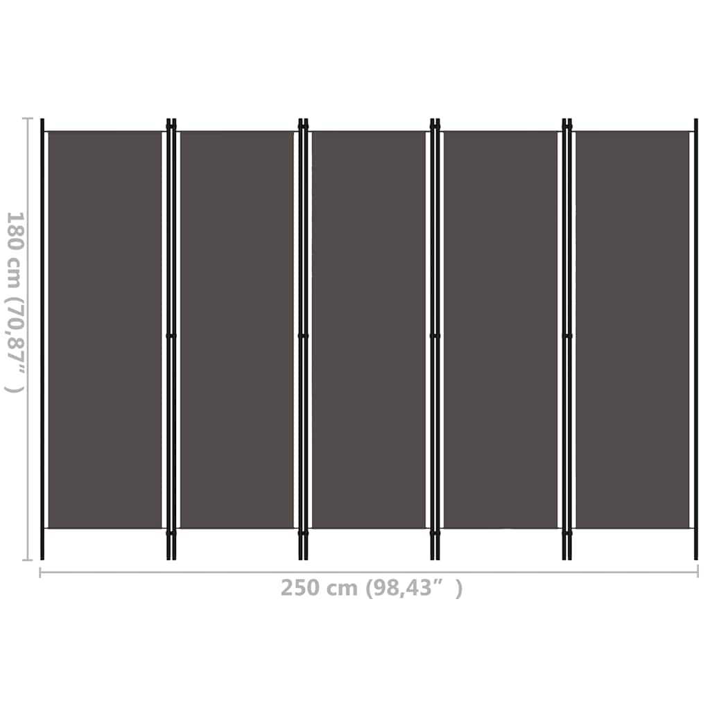 Raumteiler Beige 150 x 180 cm Stoff