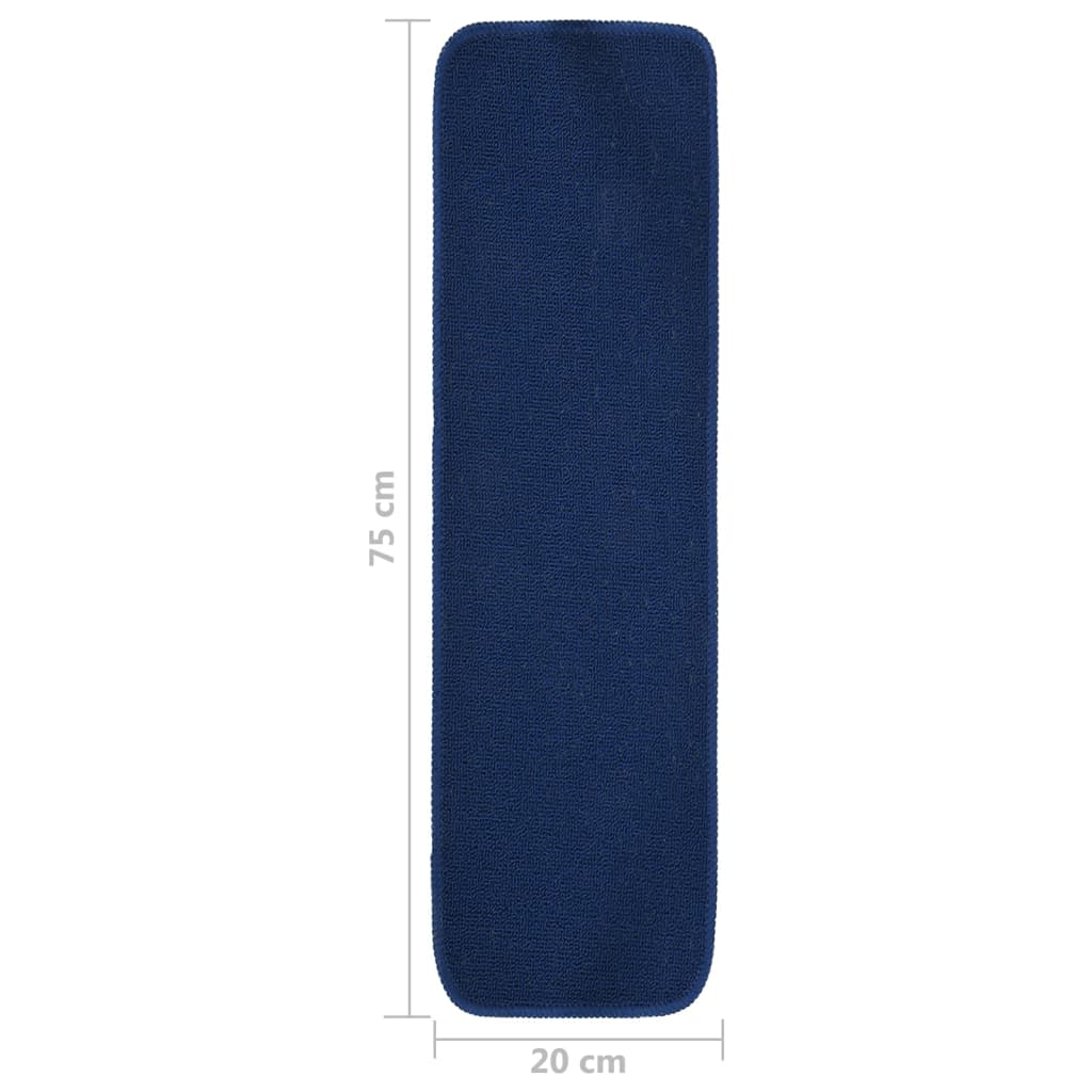 Antirutsch Stufenmatten 15 Stk. 60x25 cm Anthrazit Rechteckig