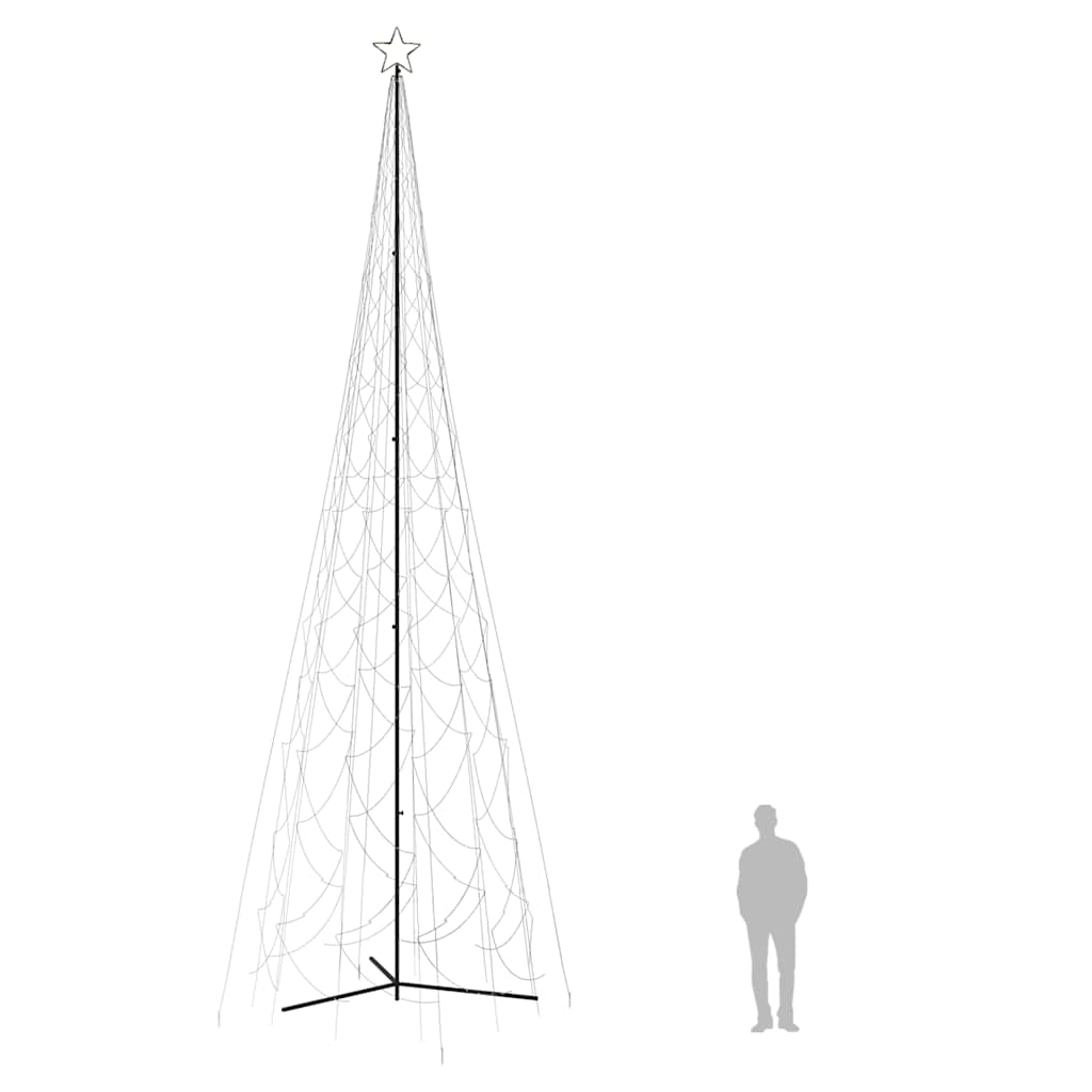 Weihnachtsbaum-Kegel Warmweiß 500 LEDs 100x300 cm