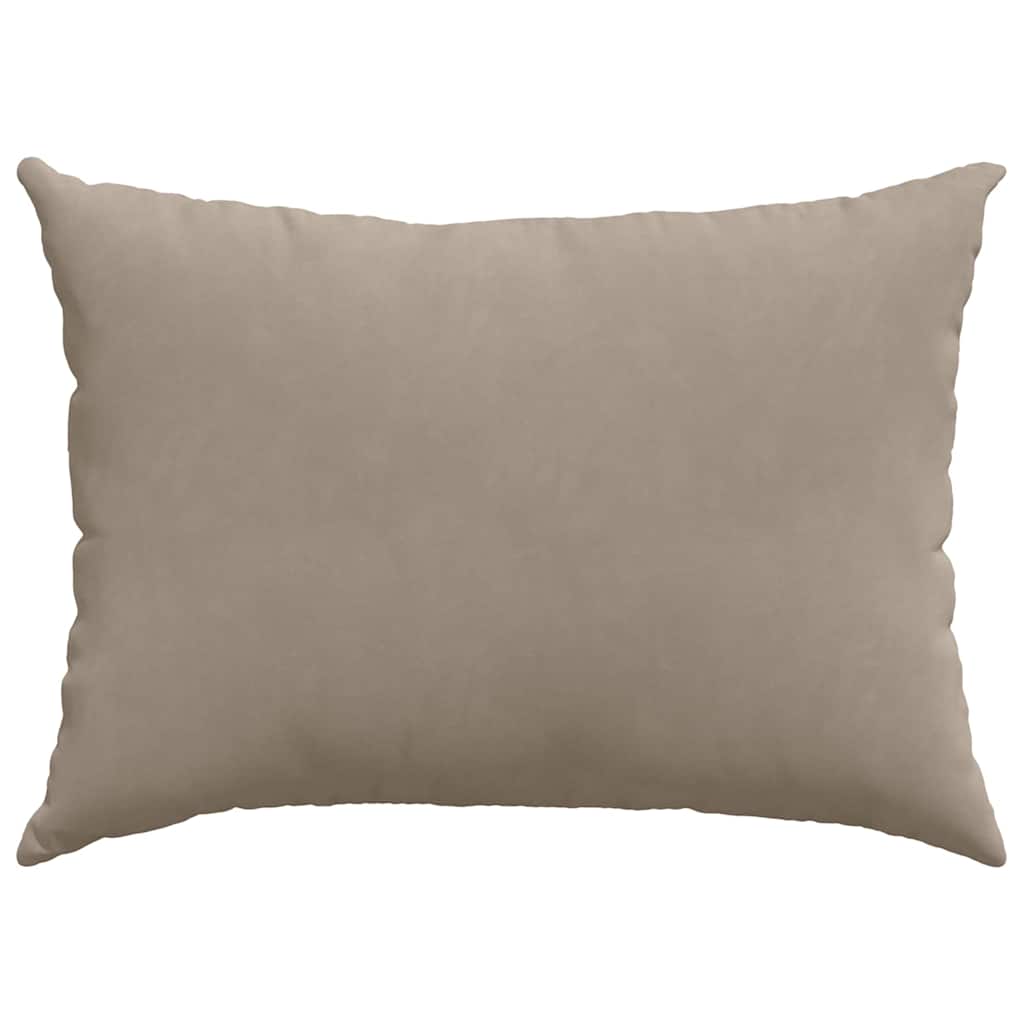 Sofakissen 2 Stück Taupe 50 x 30 cm Stoff