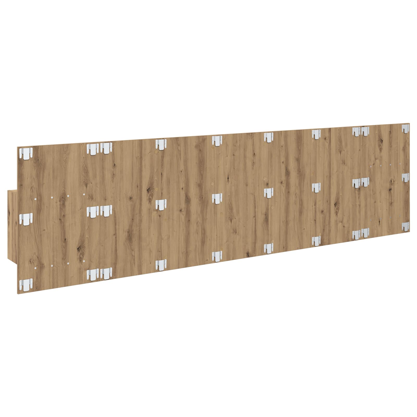 Kopfteil mit Nachttischen Weiß Holzwerkstoff
