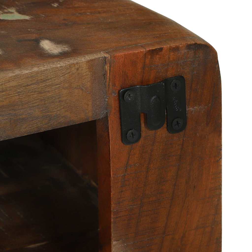 TV-Schränk mit Regal Braun 60 x 32 x 36 cm Massivholz Mango
