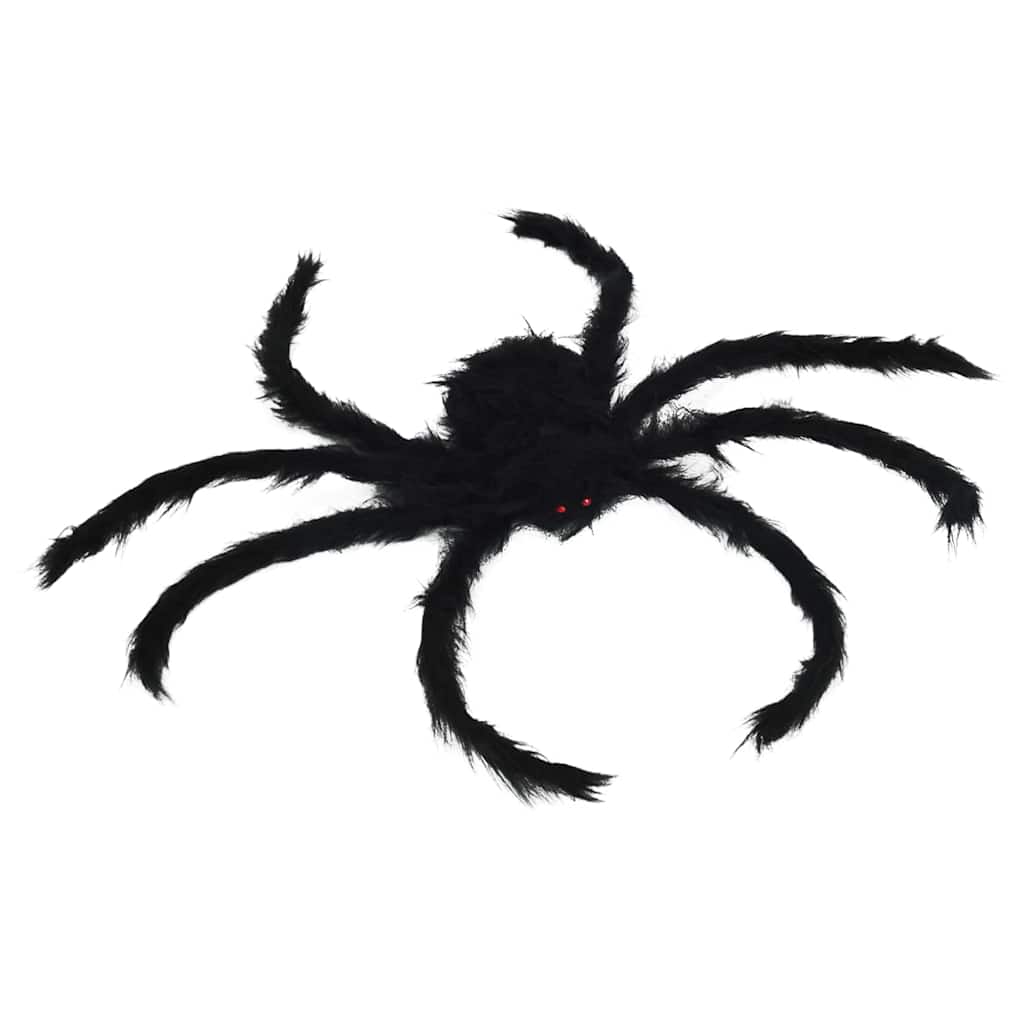 Halloween Spinnen Dekoration 3 pcs Schwarz 200 cm
