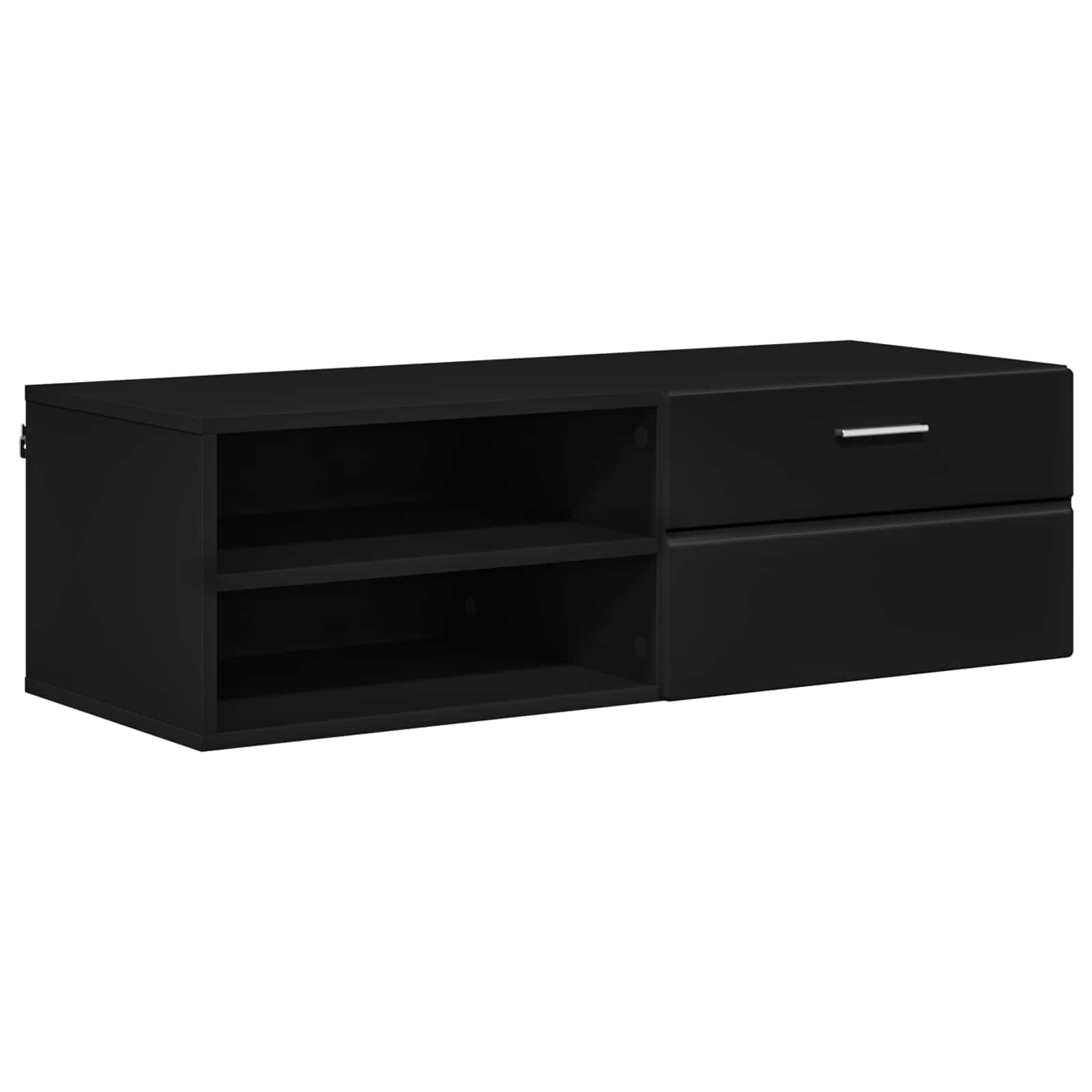 Highboard mit Regal FLORIN Weiß 60 x 35 x 182 cm Holzwerkstoff