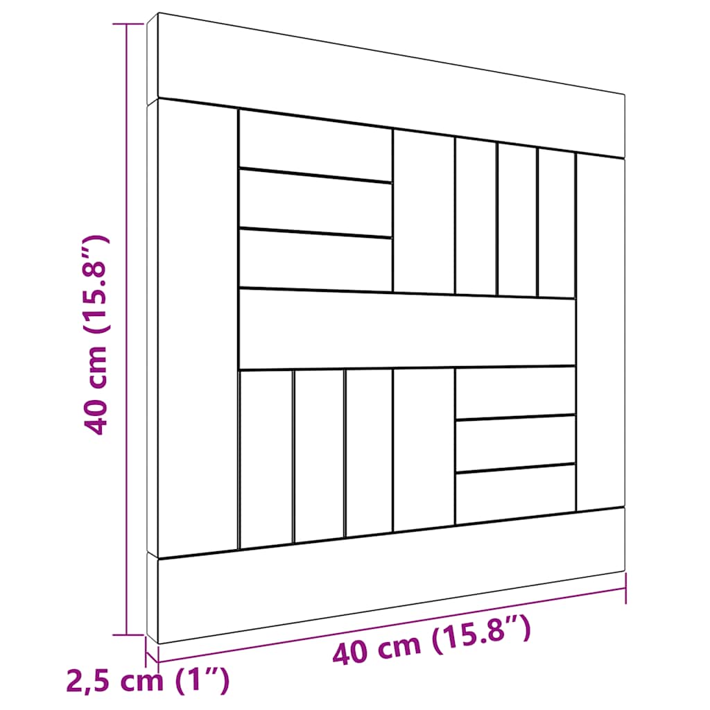 Tischplatte Massivholz Teak Rund 2,5 cm 40 cm