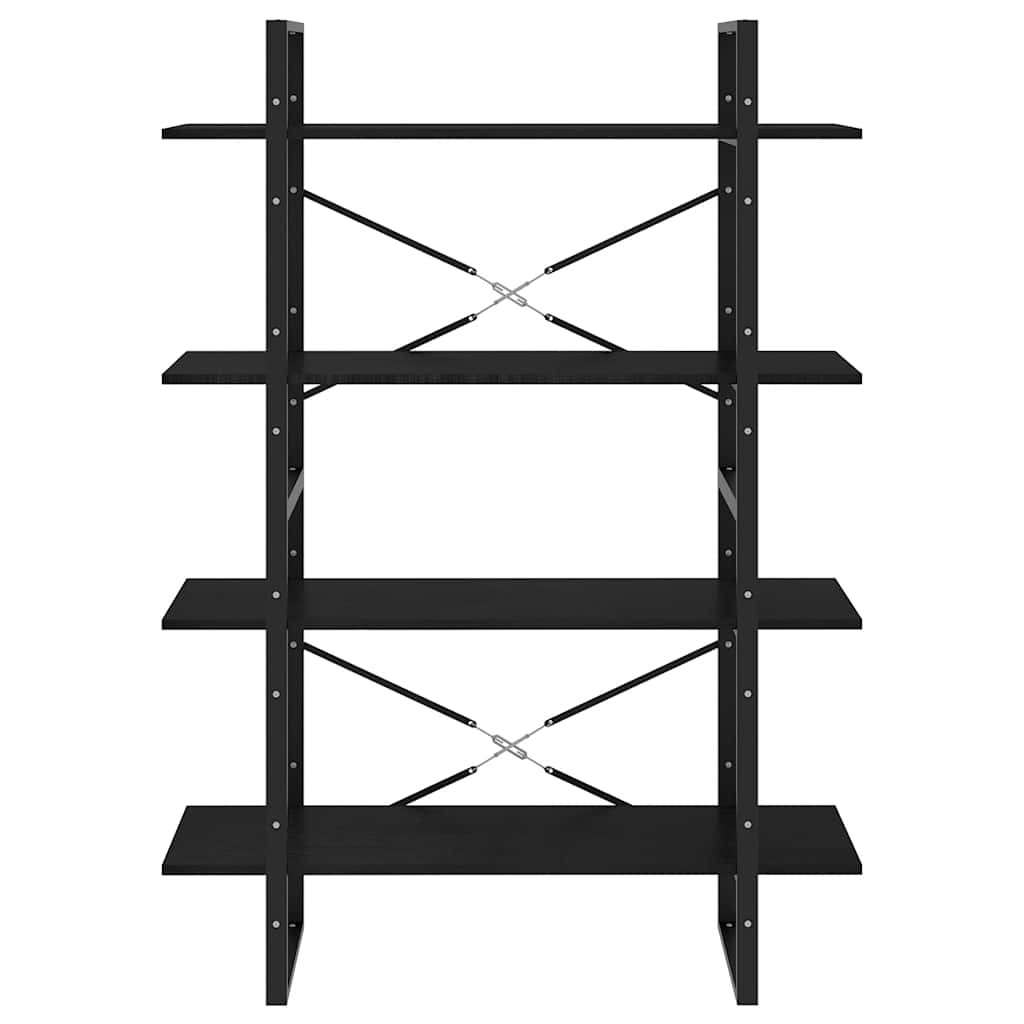 Bücherregal 2 Fächer Weiß 100x30x70 cm Holzwerkstoff