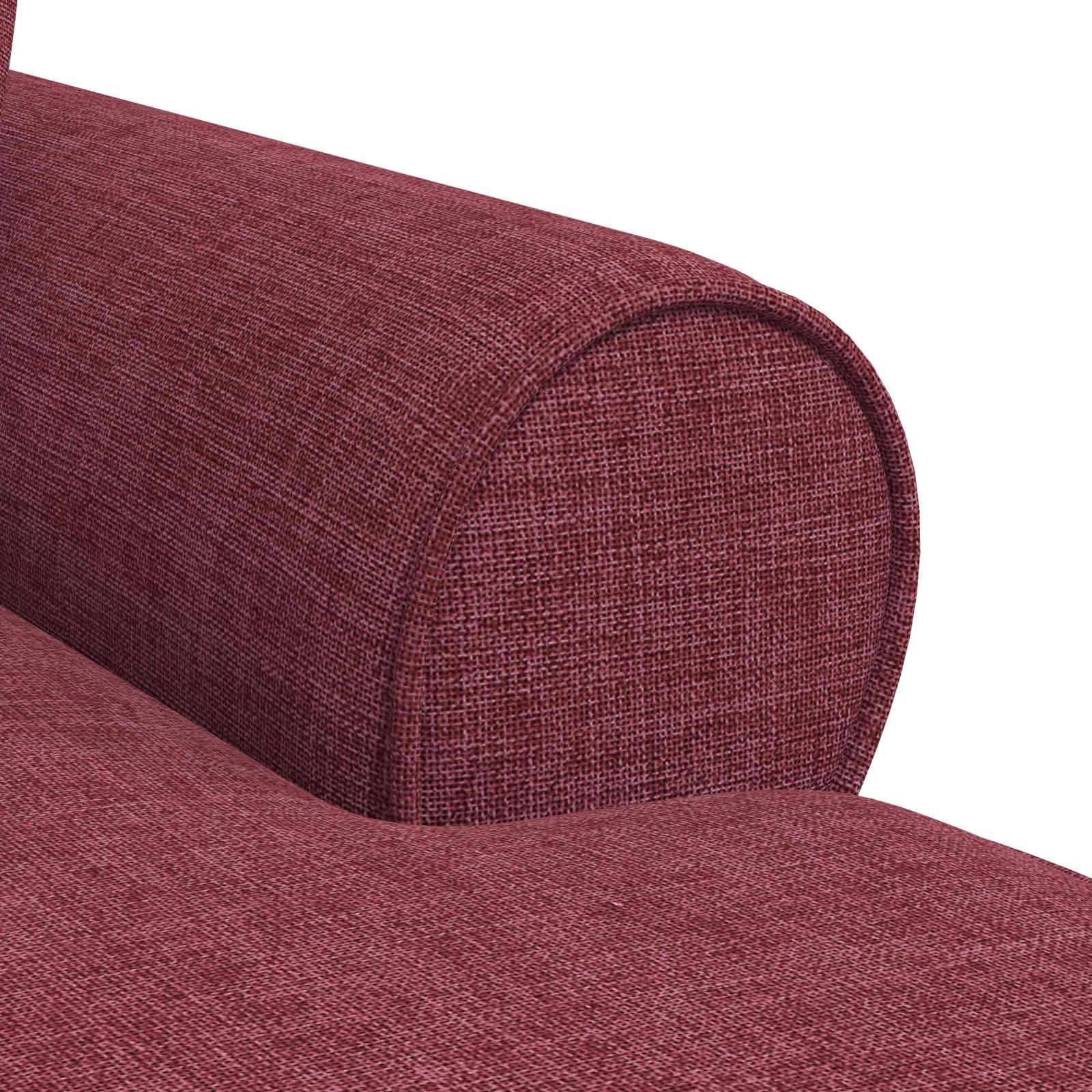 Chaise Lounge mit Rock mit Kissen 3 pcs Hellgrau Stoff