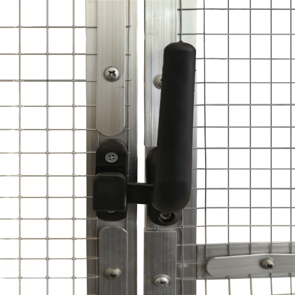 Voliere Anthrazit 179x100x185 cm Aluminium