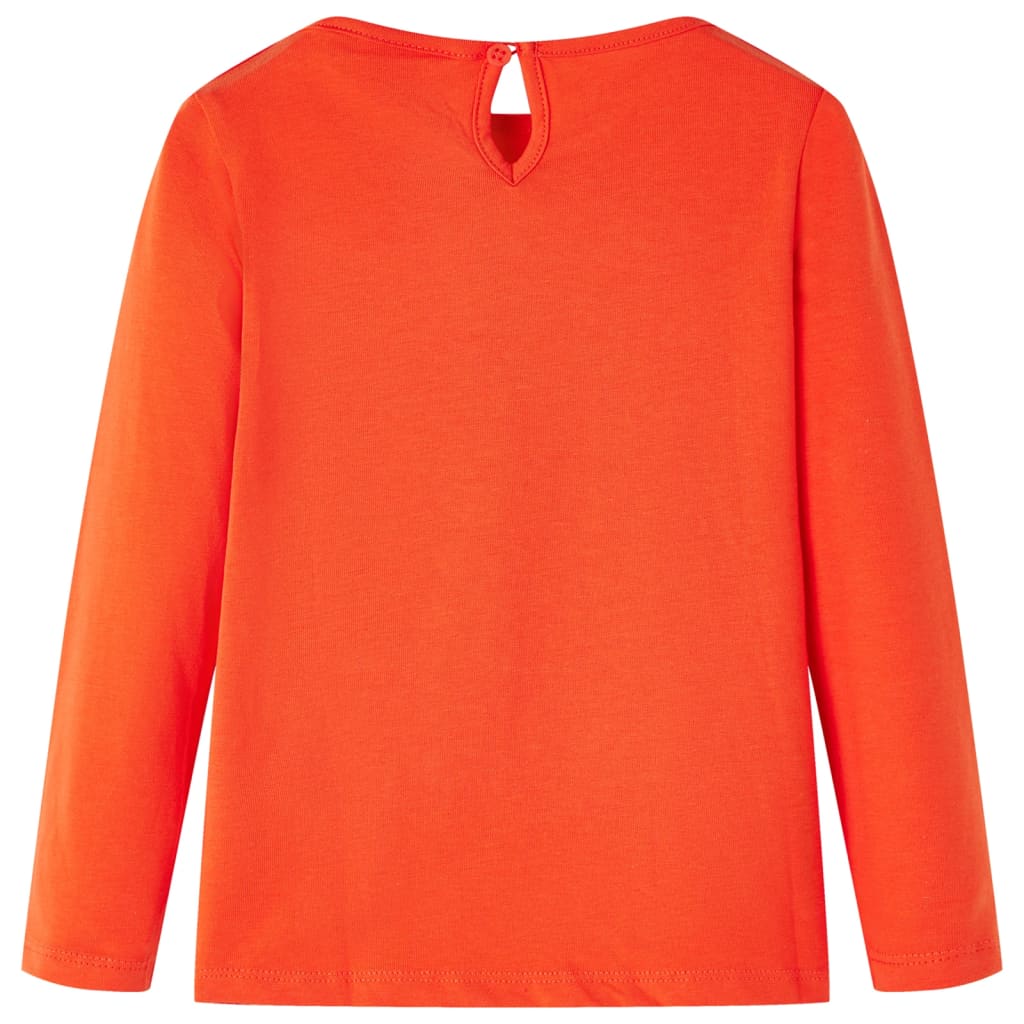 Kinder-Langarmshirt Dunkles Ocker 128