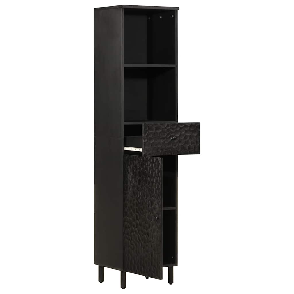 Badschrank 38x33x160 cm Massivholz Mango