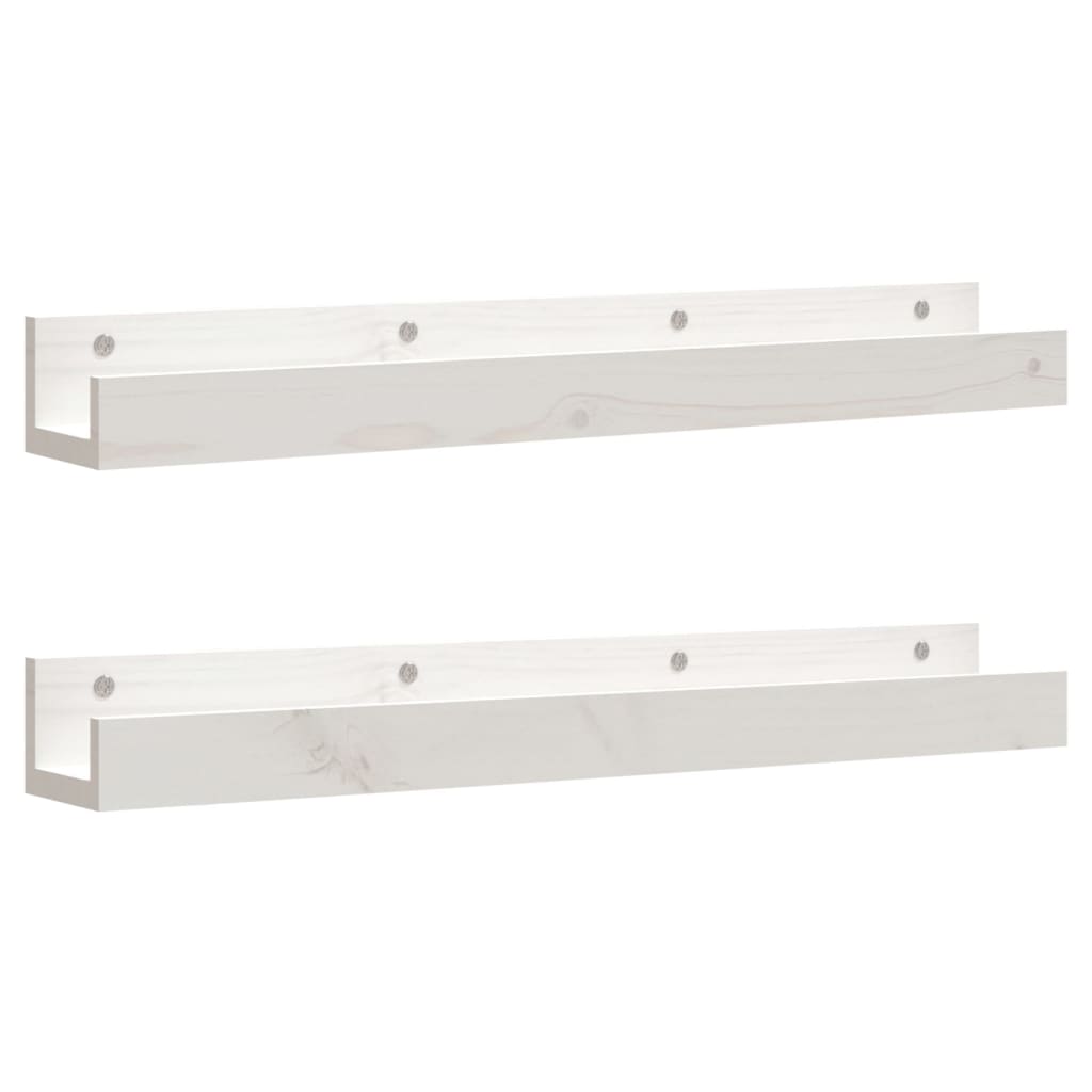 Wandregale 2 Stk. 50x12x9 cm Massivholz Kiefer