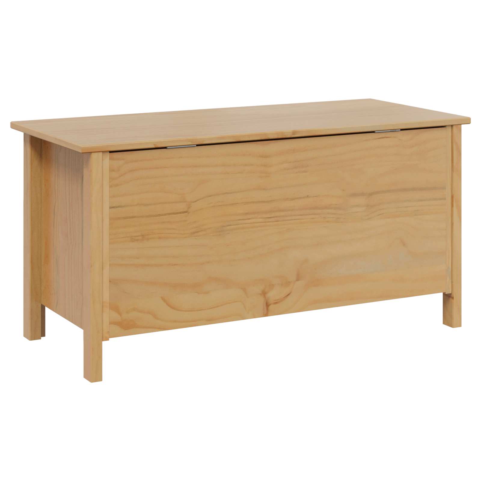 Aufbewahrungsbox mit Speicher HILL Honigbraun 90 x 40 x 45 cm