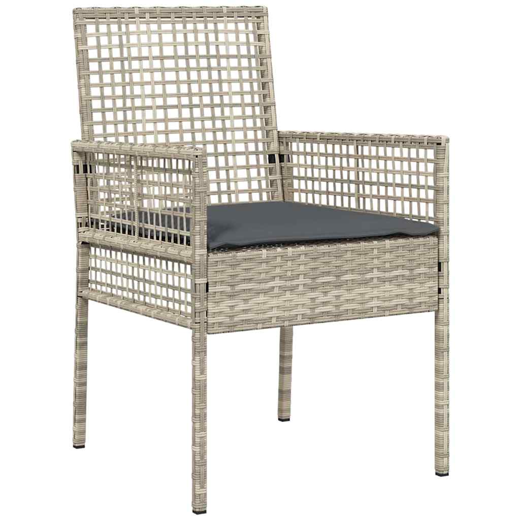 Gartenstuhl 2 pcs Schwarz 55 x 53 x 85 cm Poly-Rattan