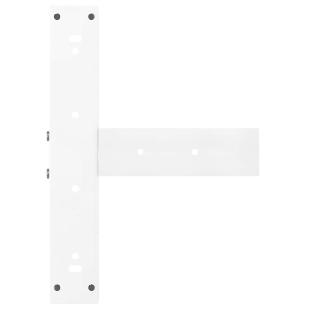 Couchtischbeine T-Form 2 Stk. Schwarz 30x25x(30-31) cm Stahl