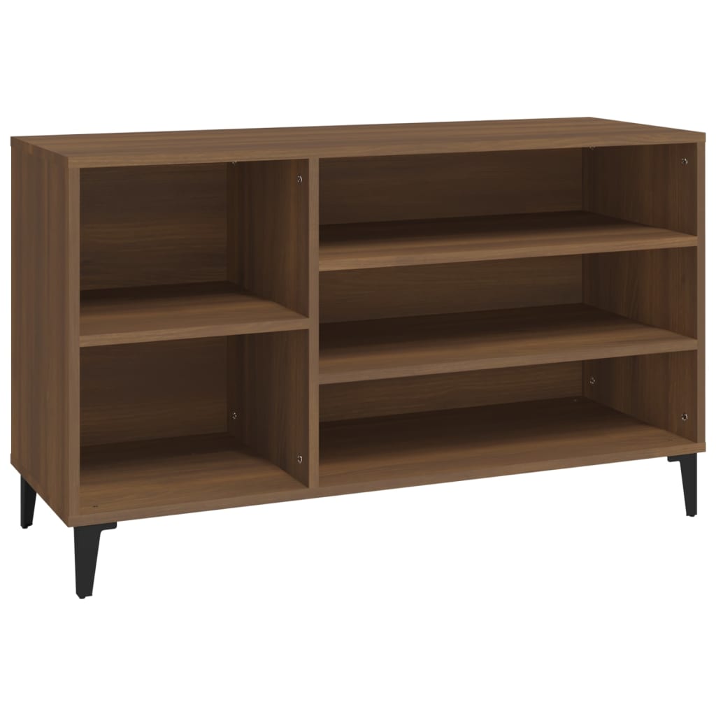 Schuhregal Weiß 102x36x60 cm Holzwerkstoff