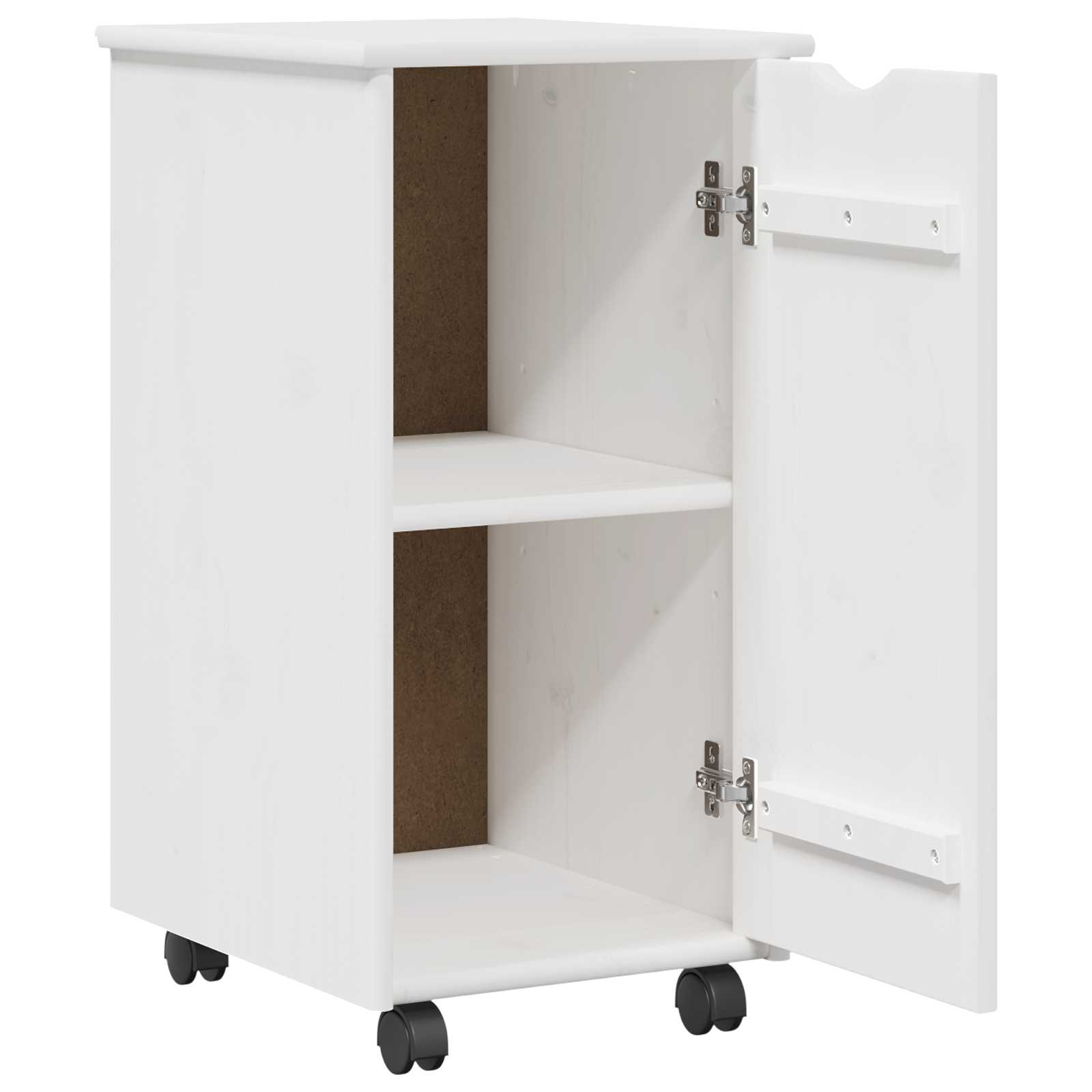 Rollschrank Honigbraun 34 x 39 x 65,5 cm Massivholz Kiefer