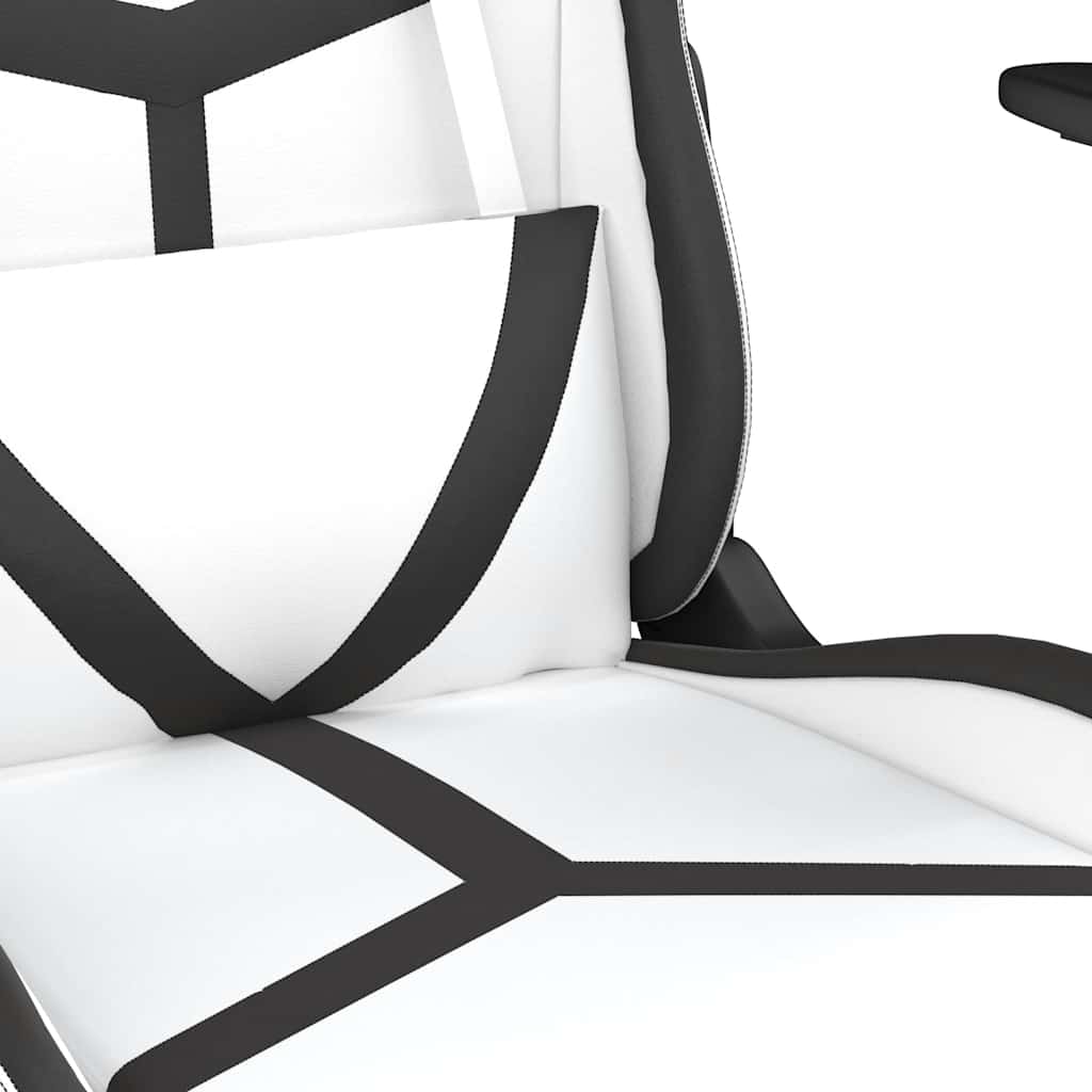 Gaming-Stuhl mit Massagefunktion Schwarz und Grün Kunstleder