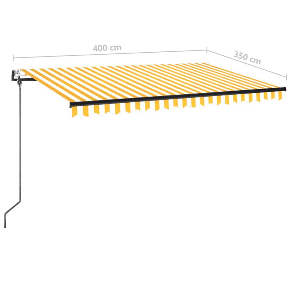 Markise Automatisch Einziehbar 350x250 cm Creme
