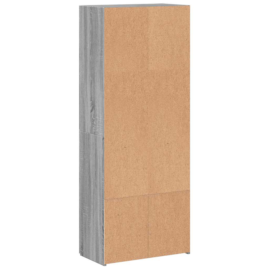 Aktenschrank Weiß 60x32x153 cm Holzwerkstoff
