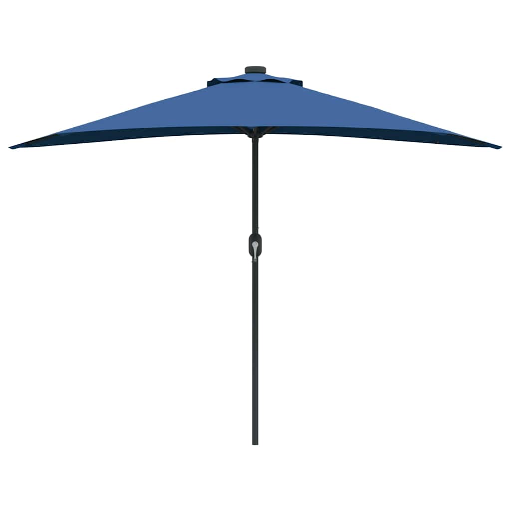 Garten-Sonnenschirm Sand 294 x 150 x 224 cm Polyester und Stahl