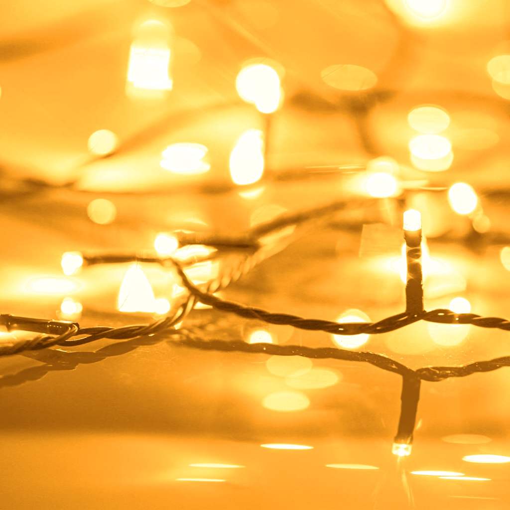 Lichterkette mit 400 LEDs Blau 40 m 8 Lichteffekte