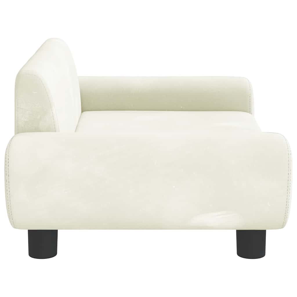 Kindersofa Blau 100x54x33 cm Samt