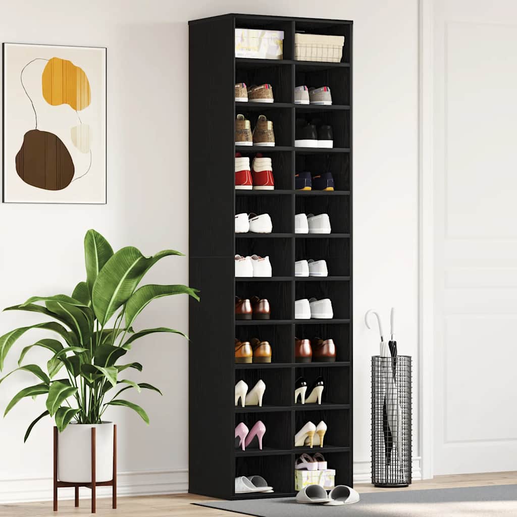 Schuhschrank Weiß 54x34x183 cm Holzwerkstoff