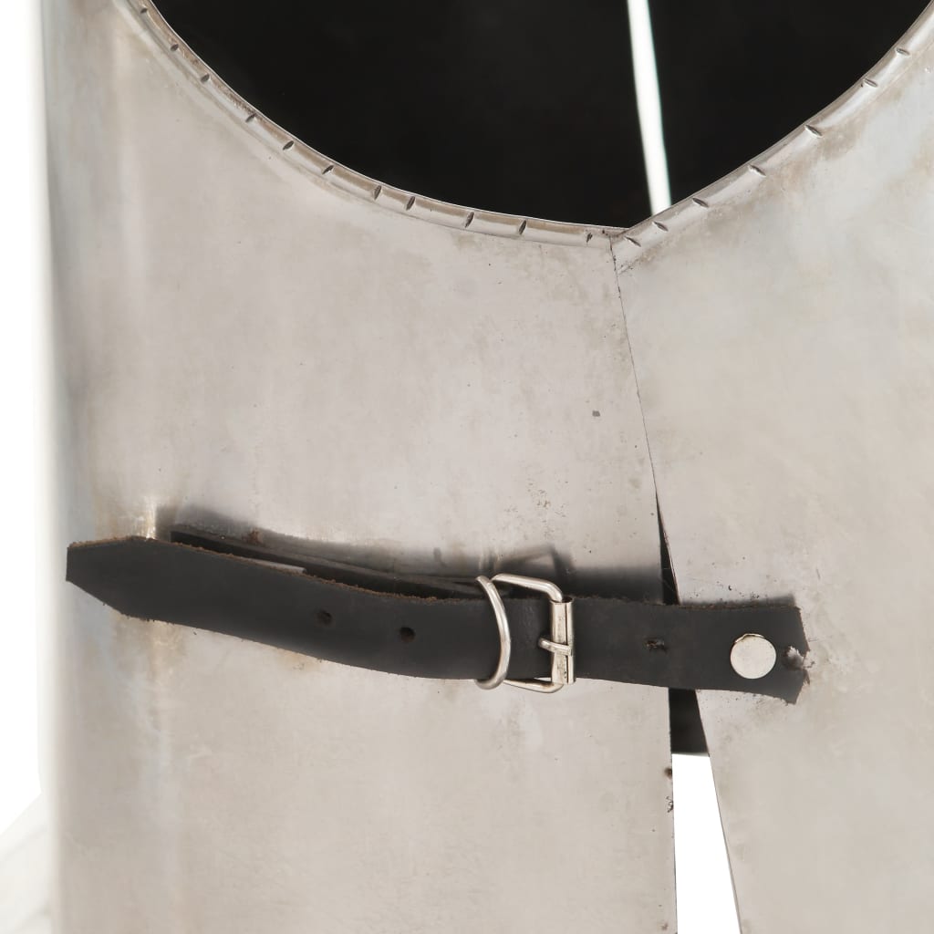 Mittelalterlicher Ritter-Brustpanzer Kürass LARP Replik Silbern Stahl