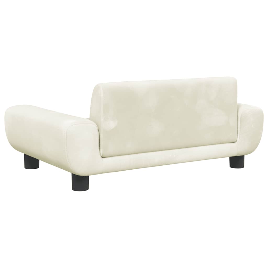 Kindersofa Blau 100x54x33 cm Samt