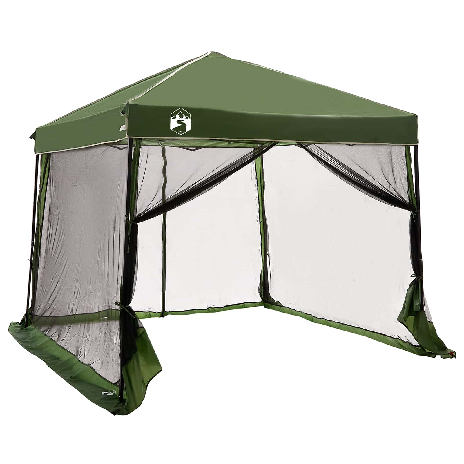 Camping-Zelt-Set mit Dach 2 pcs Blau Taffeta und Stoff