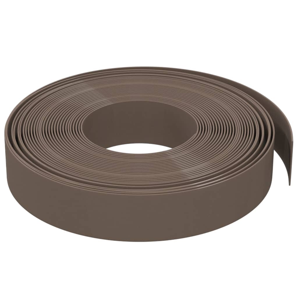 Gartenumrandung 25 m 10 cm PE Grau