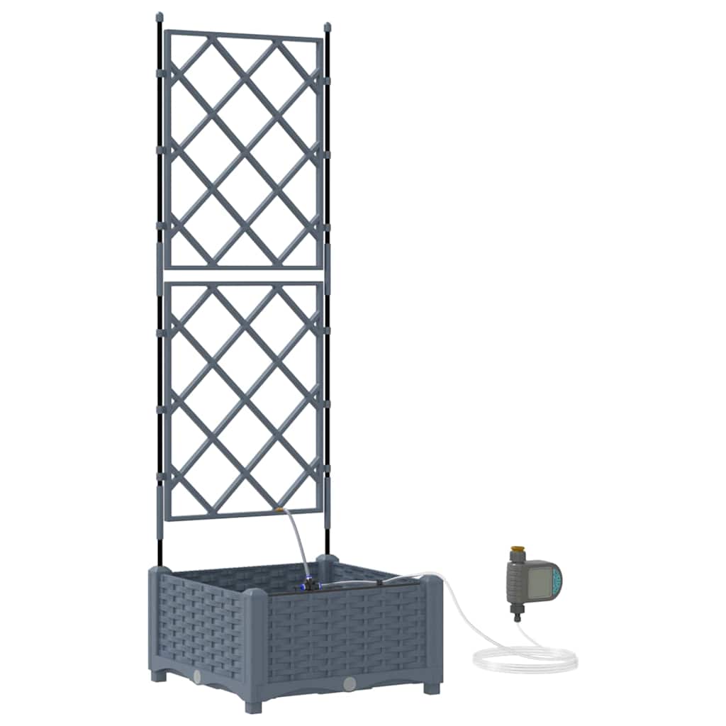 Garten-Pflanzgefäß 4 Stk. Braun 160 x 40 x 22 cm PP