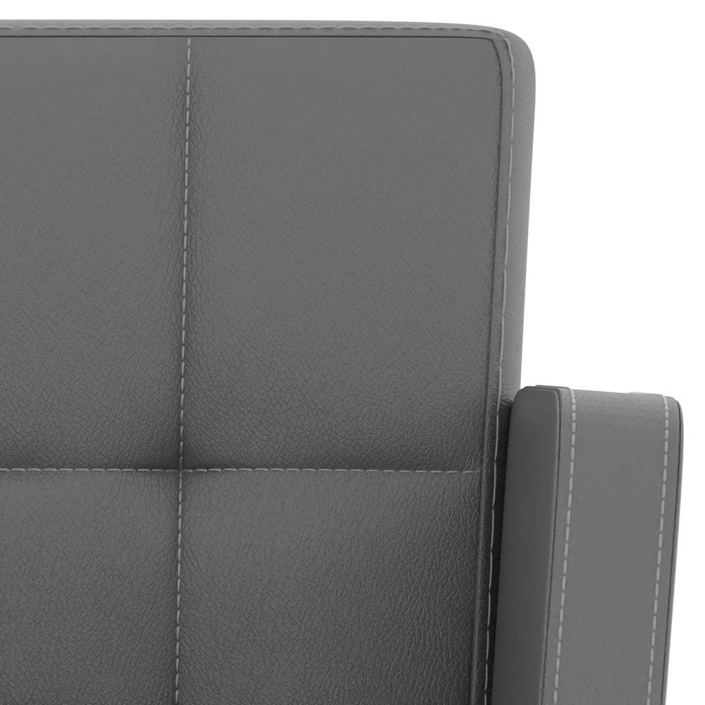 Barhocker 2 Stk. Weiß Kunstleder