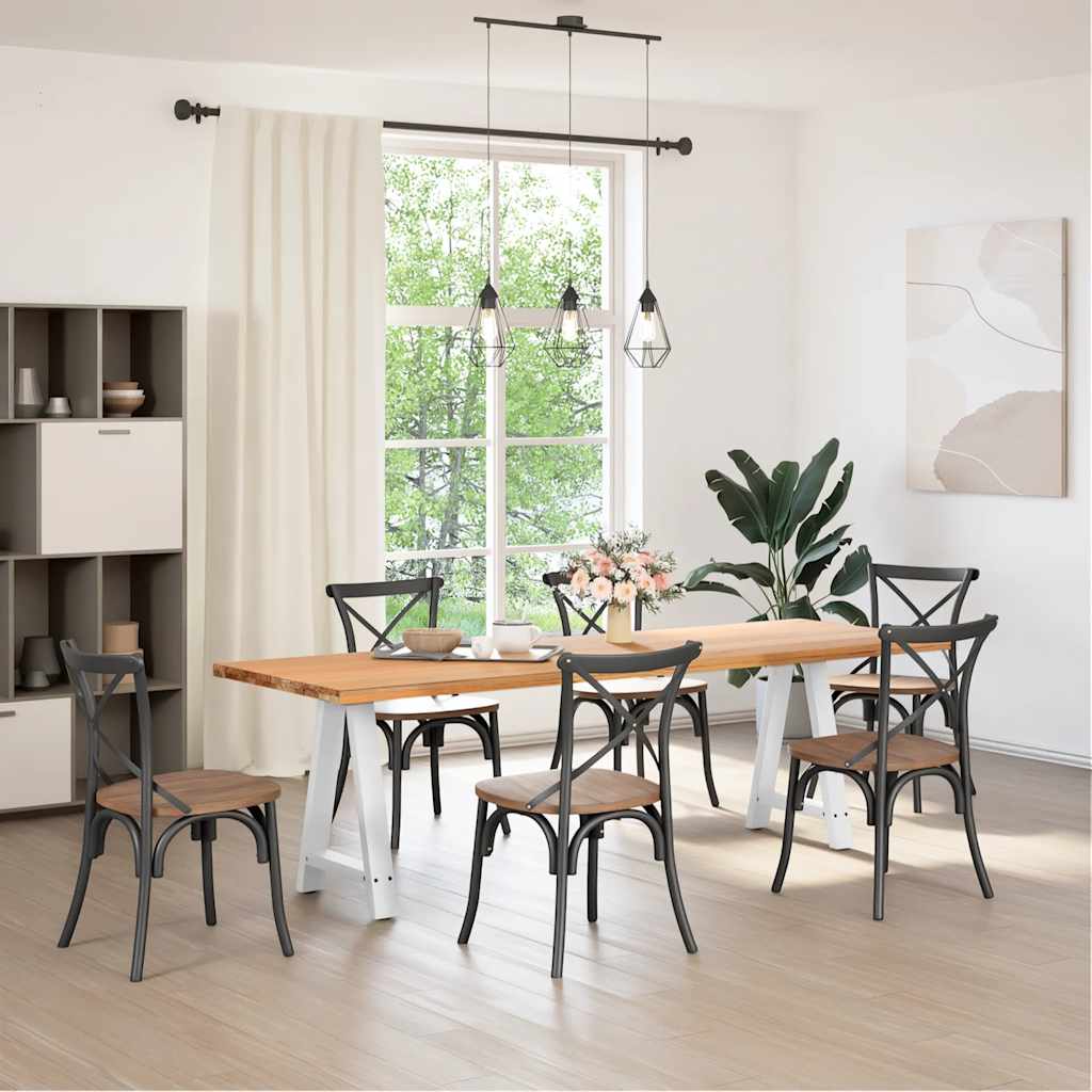 Couchtischbeine A-Form 2 Stk. 30x(30-31) cm Stahl