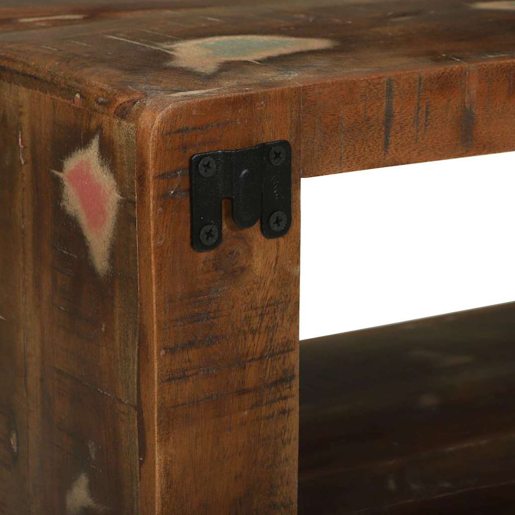 TV-Schränk mit Regal Braun 60 x 30 x 25 cm Massivholz Mango