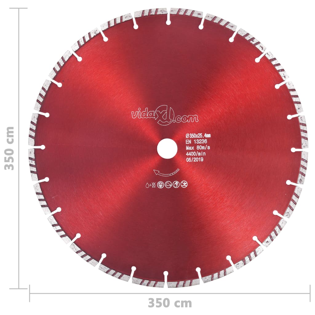 Diamant-Trennscheibe mit Turbo Stahl 300 mm