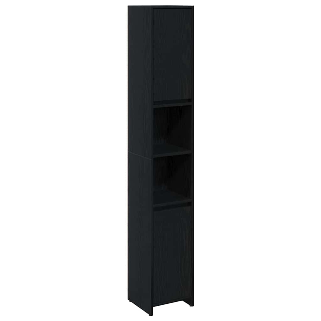 Badezimmerschrank Weiß 30x30x183,5 cm Holzwerkstoff