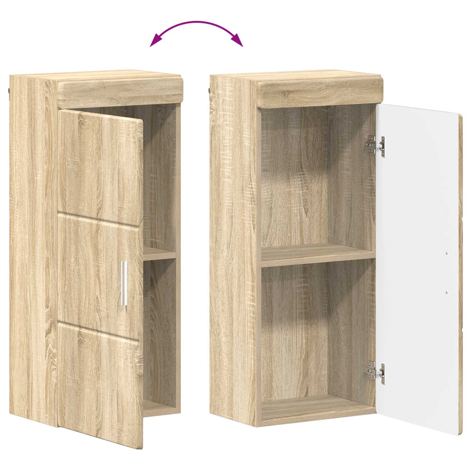 Badezimmermöbel-Set TULUM 2 pcs Weiß 60 x 34 x 63 cm