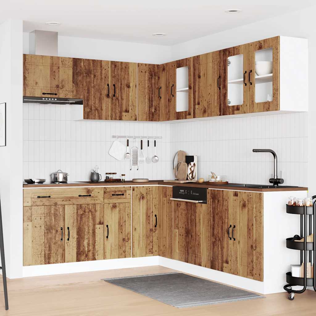 11-tlg. Küchenschrank-Set Kalmar Weiß Holzwerkstoff