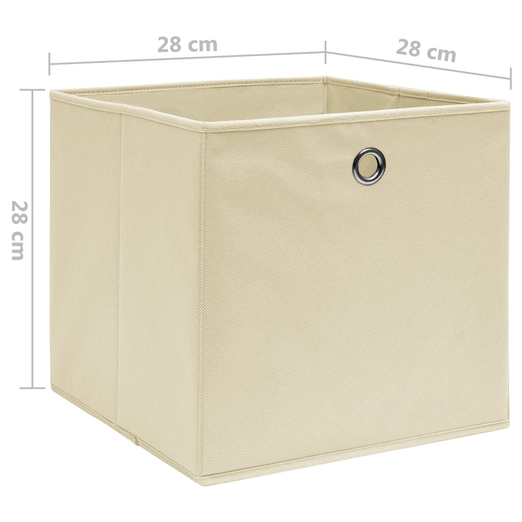 Aufbewahrungsboxen mit Deckeln 10 Stk. 28x28x28 cm Schwarz