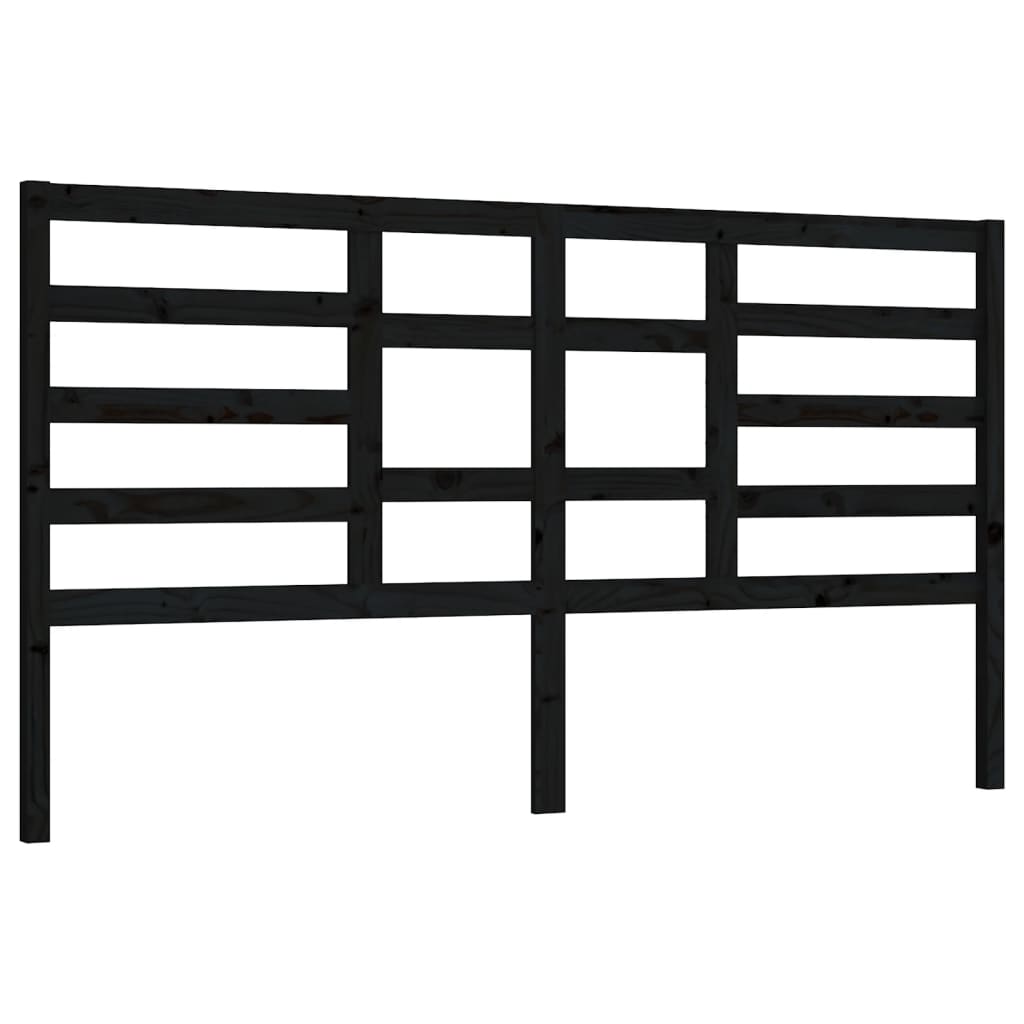 Bett-Kopfteil Grau 81x4x104 cm Massivholz Kiefer