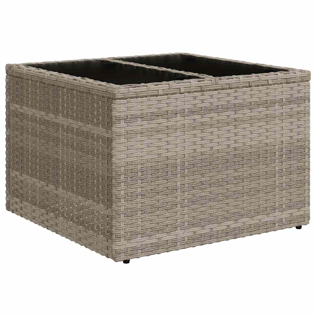 5-tlg. Garten-Sofagarnitur mit Kissen Schwarz Poly Rattan