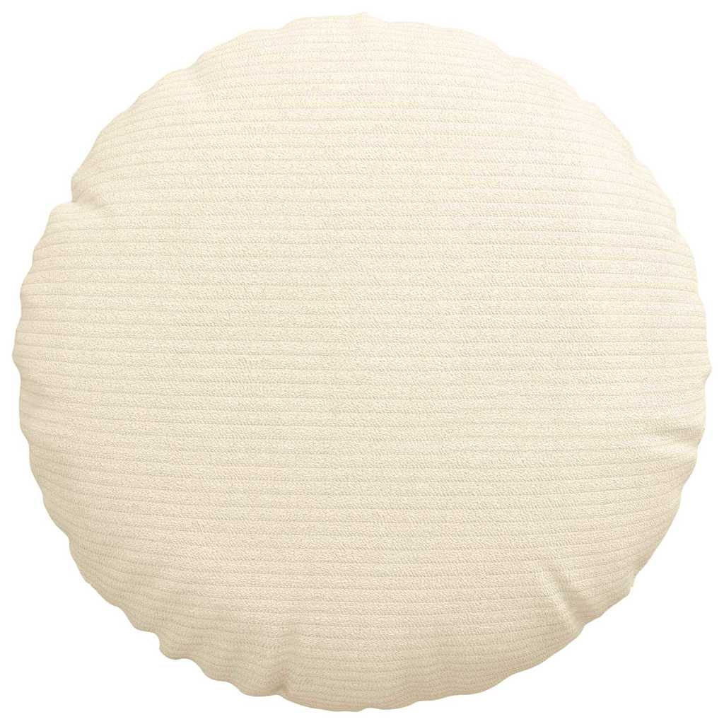 Sitzkissen 2 pcs Hellgrau Ø30 x 13 cm Cordstoff