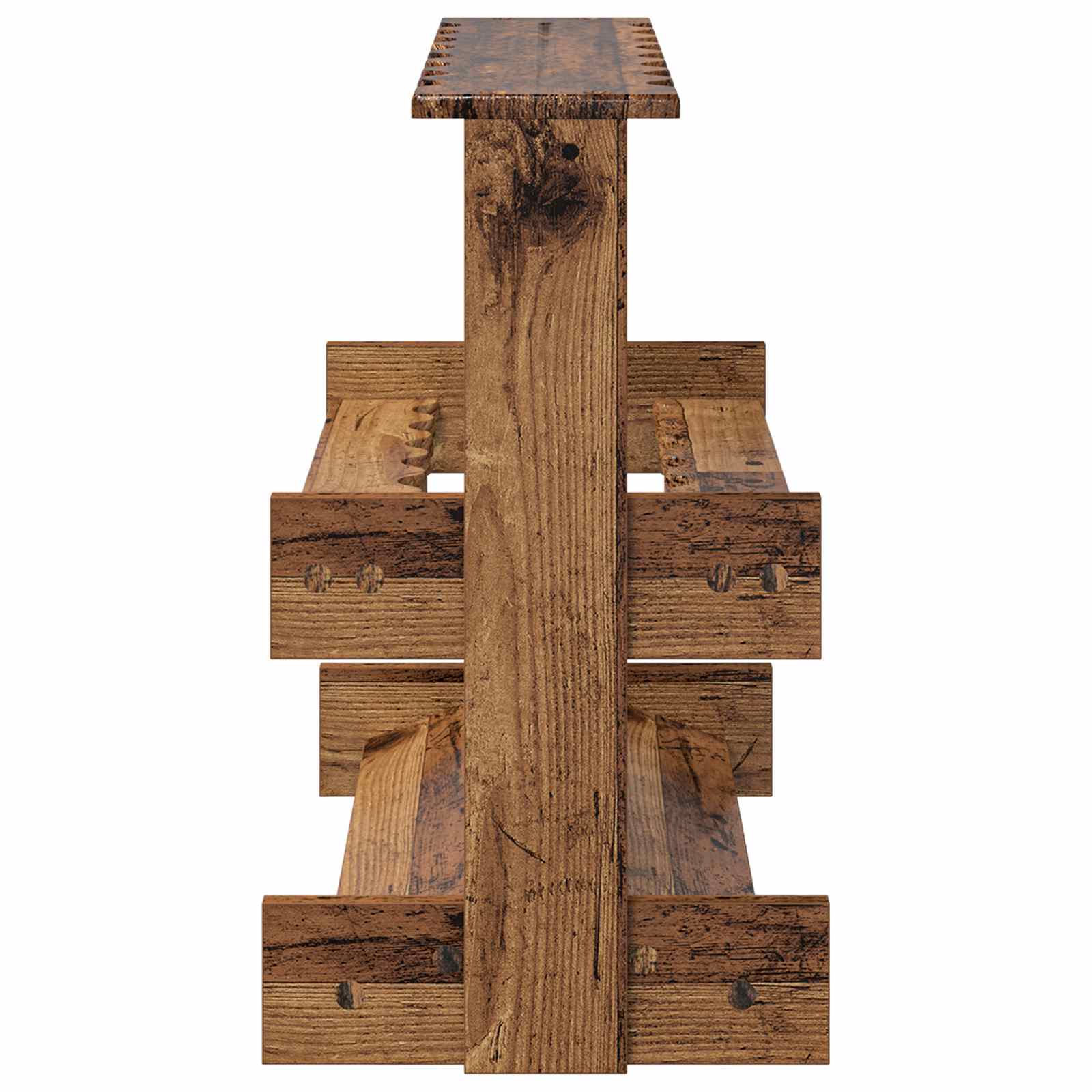 Billardqueue-Ständer Holzwerkstoff 60 x 35 x 60 cm Weiß