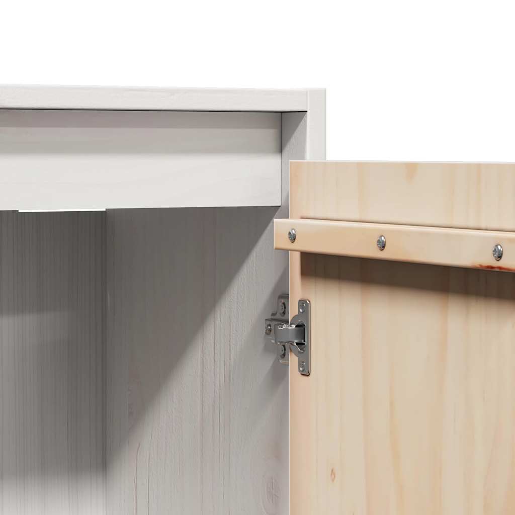 Wandschrank 30x30x100 cm Massivholz Kiefer