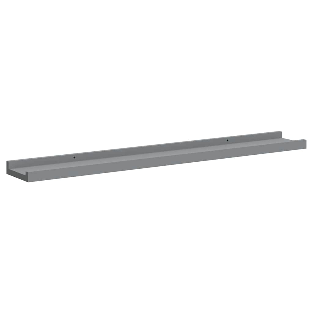 Bilderleisten 2 Stk. Weiß 80x9x3 cm MDF