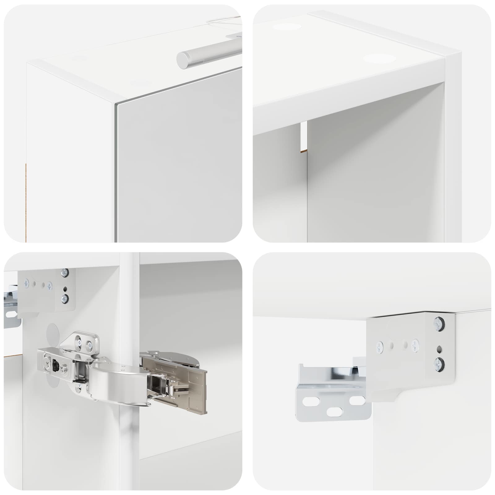 Badezimmerschrank-Set 3 pcs 80 x 10,5 x 50 cm Holzwerkstoff