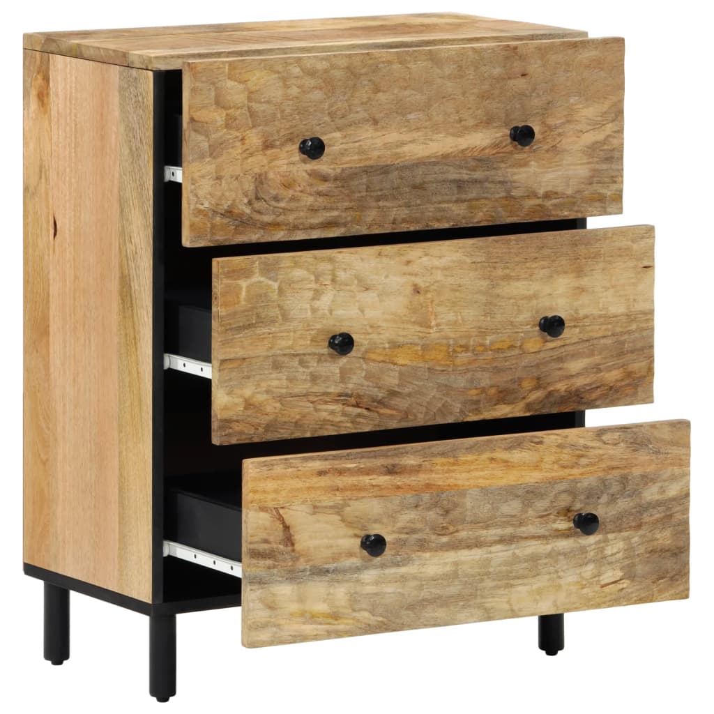 Beistellschrank 60x33x75 cm Massivholz Akazie